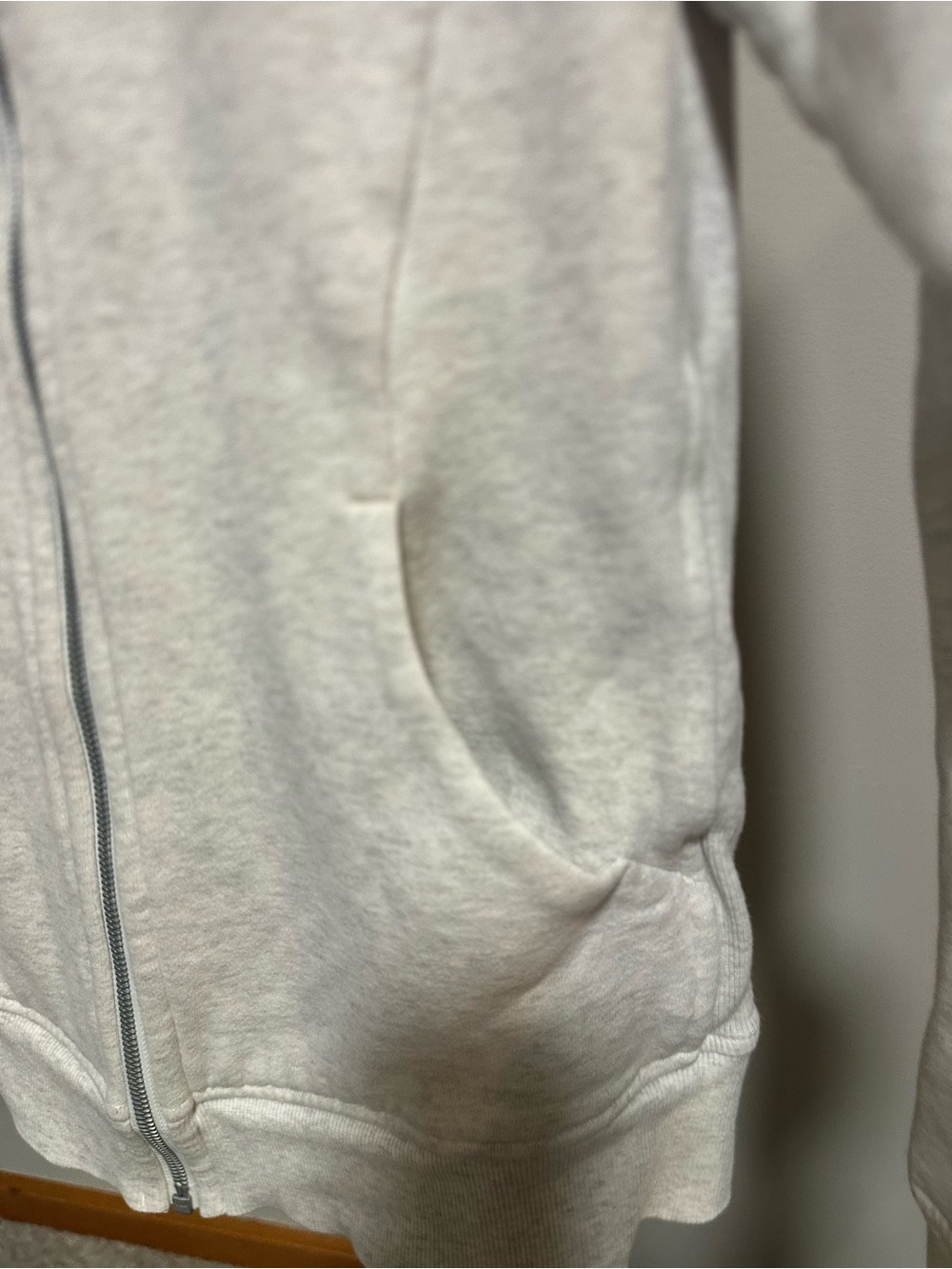 lululemon athletica Heather Light Gray Full-Zip Scuba Utility Jacket - Picture 3 of 16